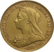 1896 Gold Sovereign - Victoria Old Head - S