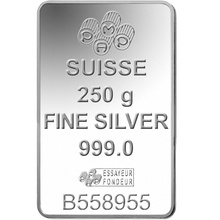 PAMP Lady Fortuna 250 Gram Silver Bar Minted