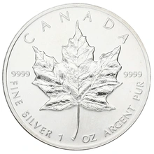 1990 Canadian Silver Maple Leaf Coin 1oz