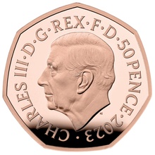 2023 Proof 50p Gold Coin 75 Years of the NHS Boxed