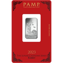 10g Silver Bar 2023 Year of the Rabbit PAMP