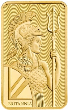 5g Gold Bar Britannia Minted