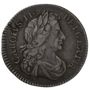 1683 Silver Sixpence Coin Charles II
