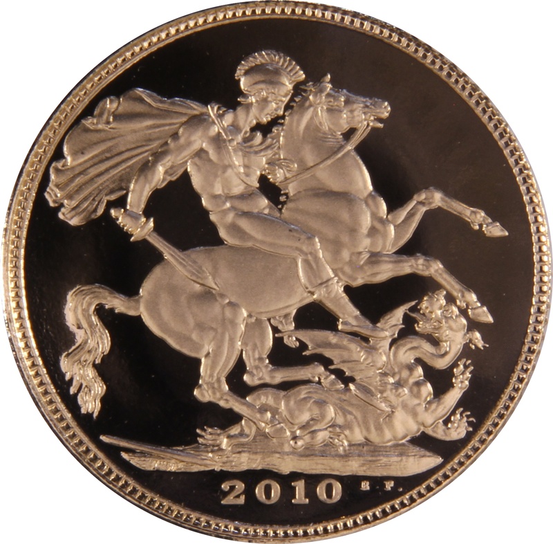 2010 Gold Sovereign - Elizabeth II Fourth Head Proof