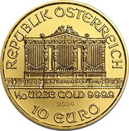 2014 1/10oz Austrian Gold Philharmonic Coin