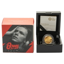 2020 Proof 1/4oz David Bowie Gold Coin Music Legends Boxed