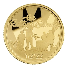 2022 Proof 1/4oz The Rolling Stones Gold Coin Music Legends Boxed