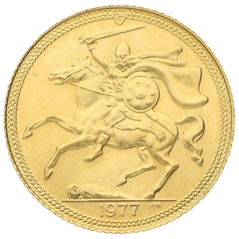 1977 £2 Coin Gold Double Sovereign Isle of Man