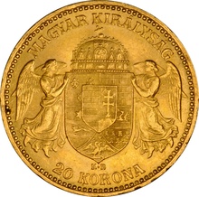Hungarian 20 Korona Gold Coin Franz Joseph I