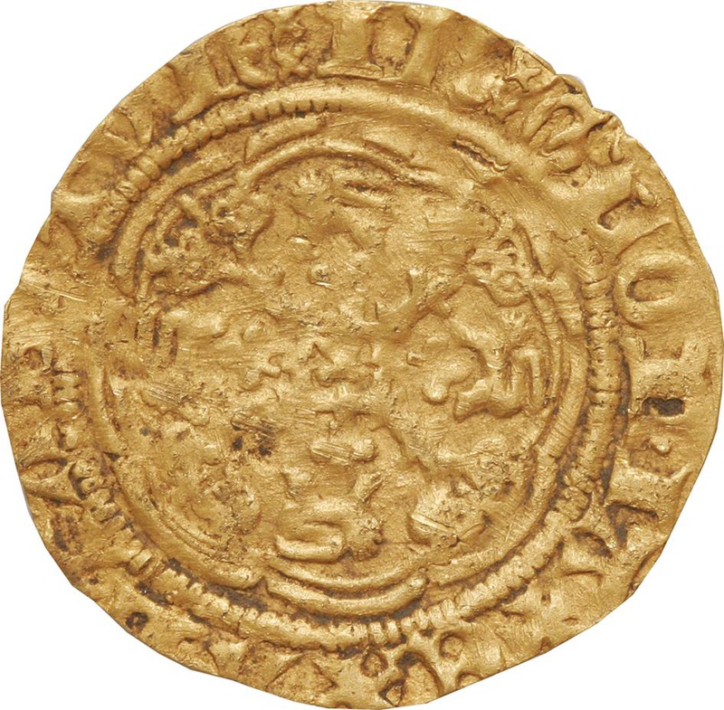 Henry V Gold Quarter Noble - Fine