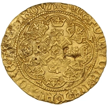 1413-1422 Gold Half Noble Coin Henry V Class G