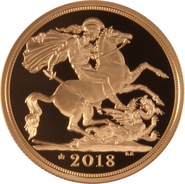 2018 £2 Two Pound Proof Gold Coin