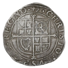 1638 Silver Shilling Coin Charles I Anchor