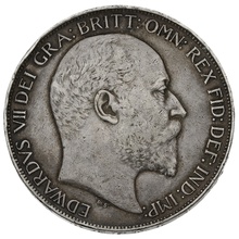 1902 Silver Crown Coin Edward VII