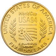 1994 USA World Cup - American Gold Commemorative $5