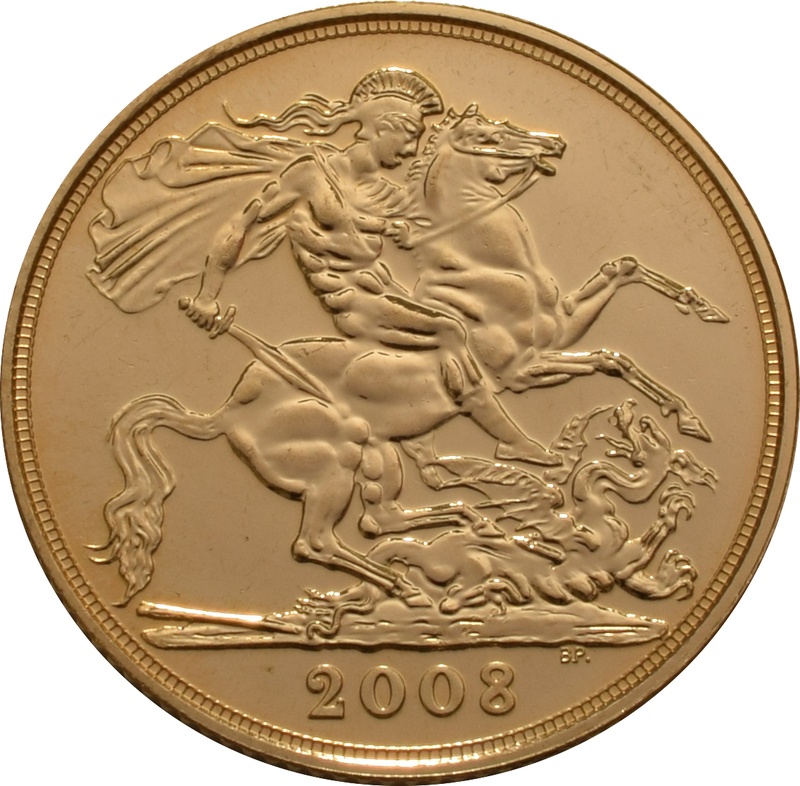 2008 Gold Sovereign - Elizabeth II Fourth Head