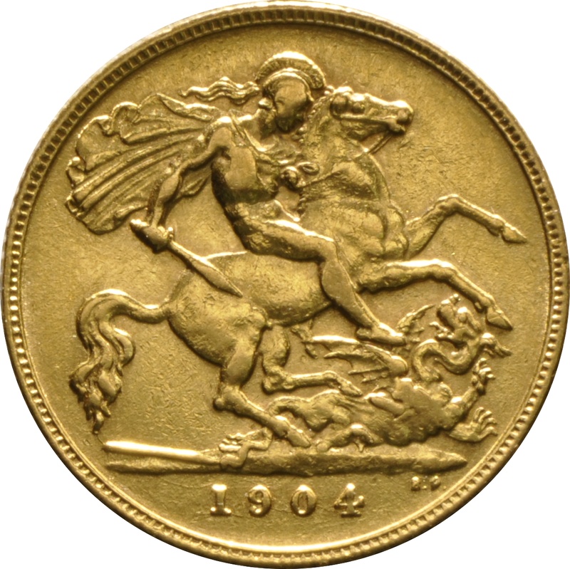 1904 Gold Half Sovereign Edward VII