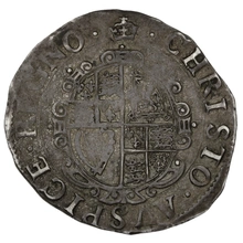 1635-1636 Silver Shilling Coin Charles I Crown