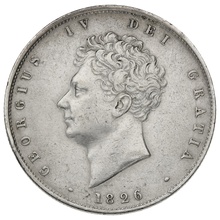 1826 Silver Half Crown Coin George IV
