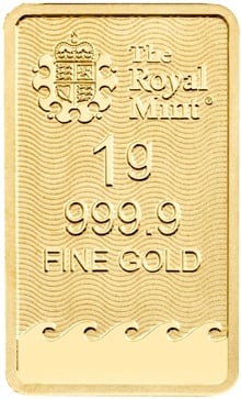 1g Gold Bar Britannia Minted