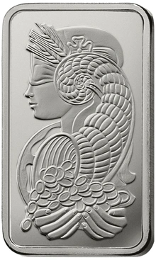 5g Platinum Bar PAMP Lady Fortuna Minted