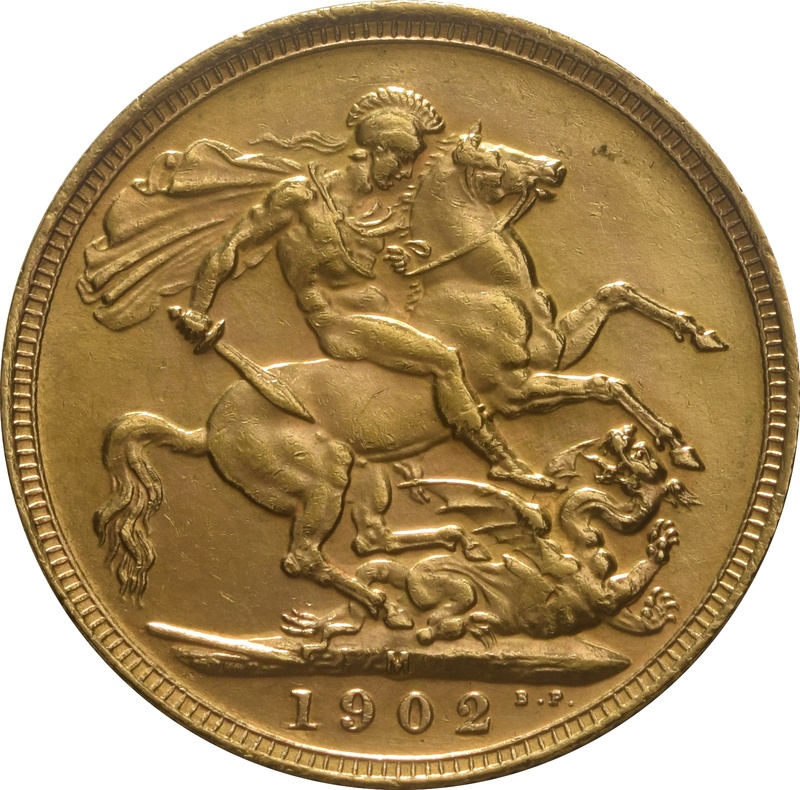 1902 Gold Sovereign Coin Edward VII Melbourne
