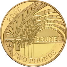 2006 £2 Two Pound Proof Gold Coin Double Set Brunel the Man and his achievements Boxed