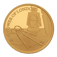 2019 1/4oz Tower of London Ceremony of the Keys Proof Gold Coin Boxed