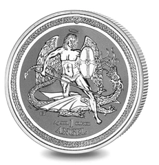 Second Hand 1oz Silver Isle of Man Angel