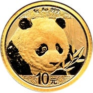 2018 1g Gold Chinese Panda Coin