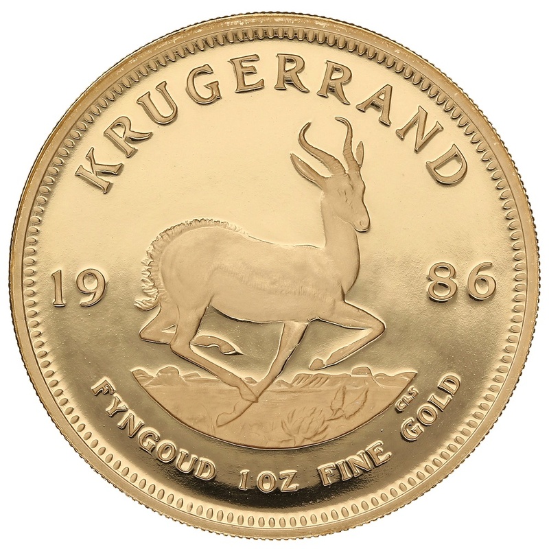 1986 Proof Krugerrand Gold Coin 1oz