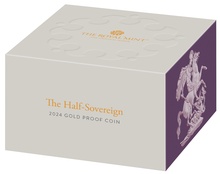 2024 Proof Gold Half Sovereign Coin Boxed