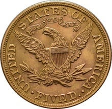 American Gold Half Eagle $5 Liberty Head