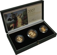 2007 Gold Proof Sovereign Three Coin Set Boxed