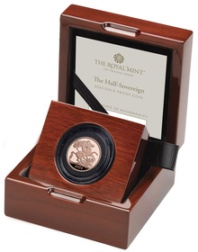 2024 Proof Gold Half Sovereign Coin Boxed