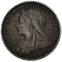 1898 Silver Crown Coin Queen Victoria