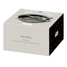 2024 1/4oz X-Wing Star Wars Proof Gold Coin Boxed