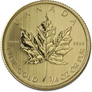 2013 Quarter Ounce Gold Canadian Maple