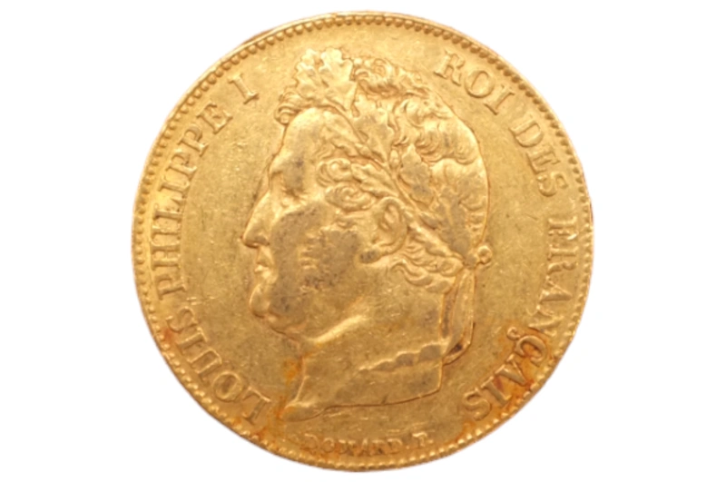 1834 20 French Francs - Louis-Philippe Laureate Head - A