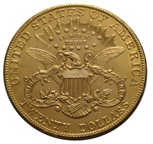 1907 $20 Gold Coin Double Eagle Liberty Head Philadelphia