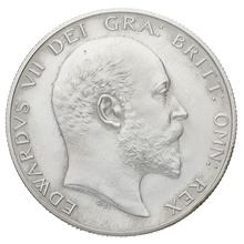 1902 Proof Silver Half Crown Coin Edward VII Matt