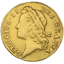 1733 George II Milled Gold Guinea
