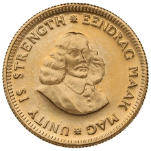 1975 R1 Gold Coin 1 Rand South Africa