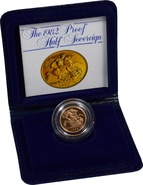 1982 Gold Proof Half Sovereign Boxed