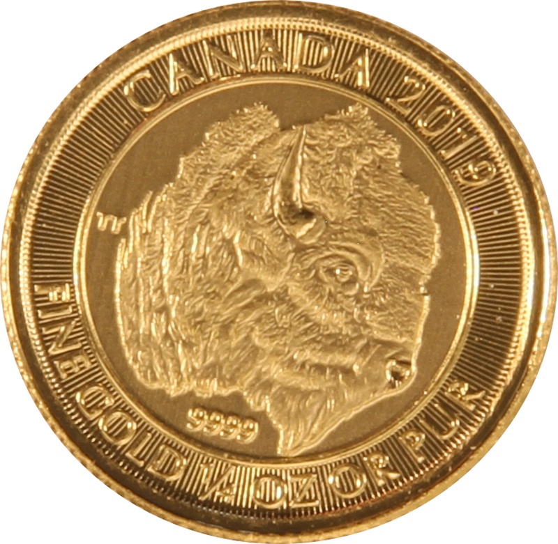 2019 1/4oz Canadian Buffalo Gold Coin
