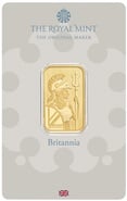 10g Gold Bar Britannia Minted