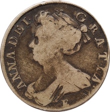 1708 Anne Silver Half Crown