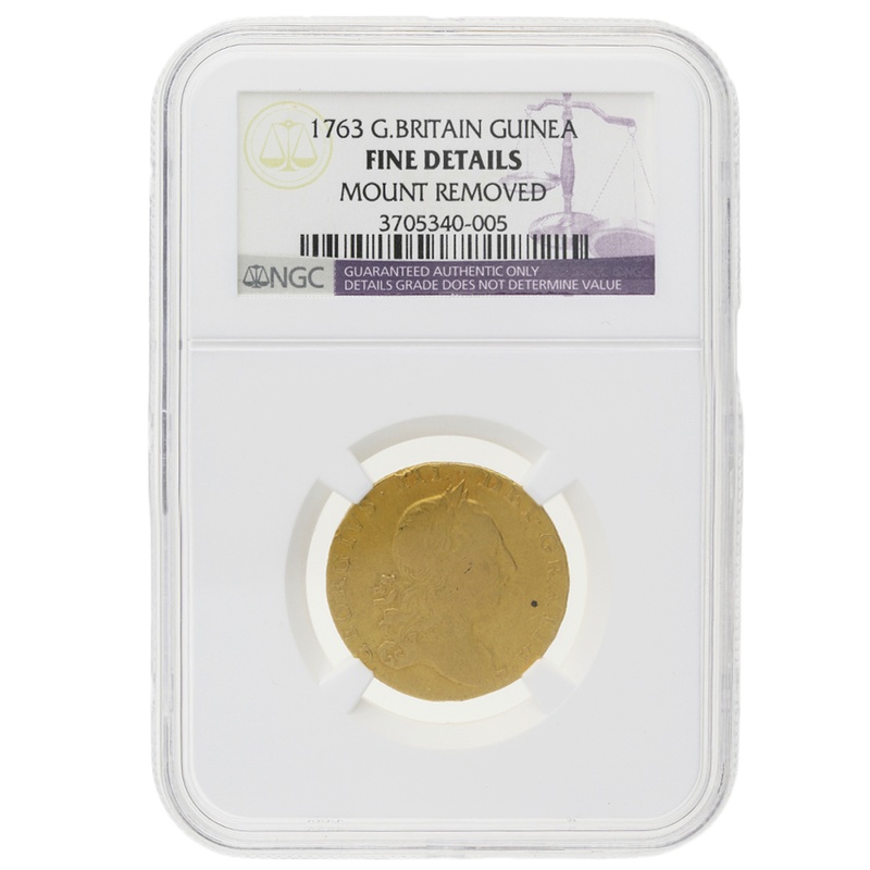 1763 George III Guinea Gold Coin