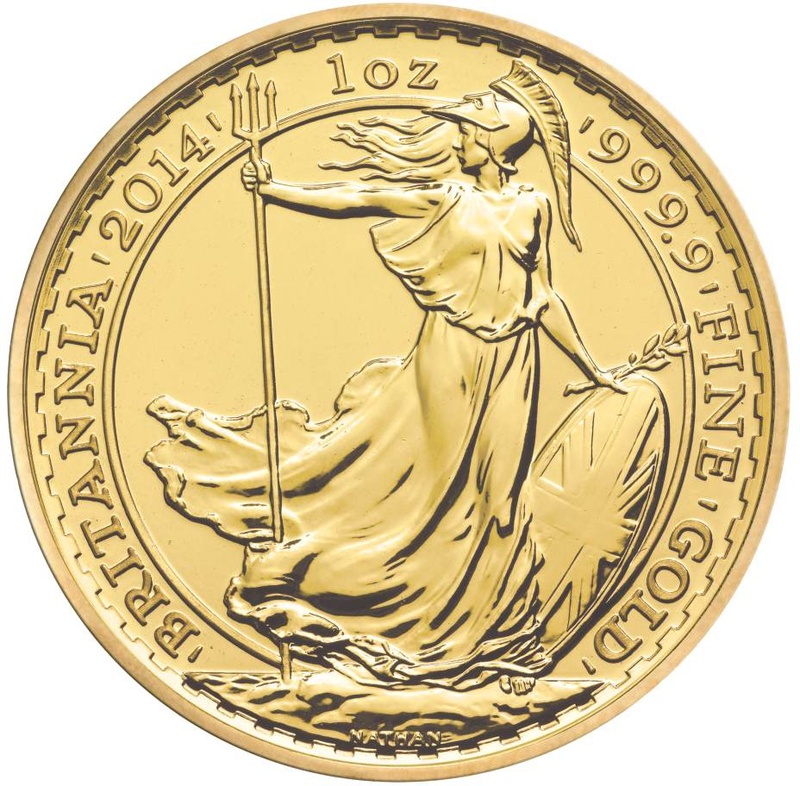 2014 Gold Britannia Coin 1oz Uniface Obverse Mint Error NGC UNC DETAILS
