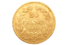 1834 20 French Francs - Louis-Philippe Laureate Head - A